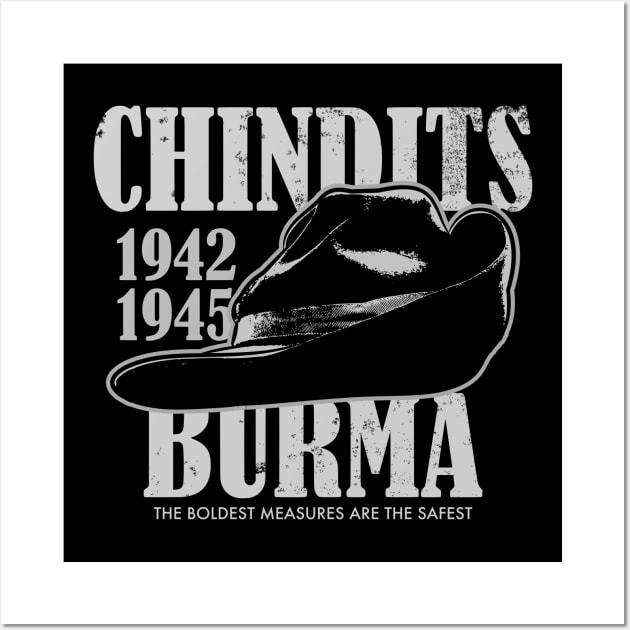 Chindits Burma (distressed) Wall Art by TCP